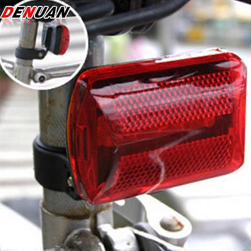 Red Bicycle Bike Rear Tail Light 5-Led Safety Flashing Mount Aa Battery Powered Night Safety Cycling Red Warning Lamps