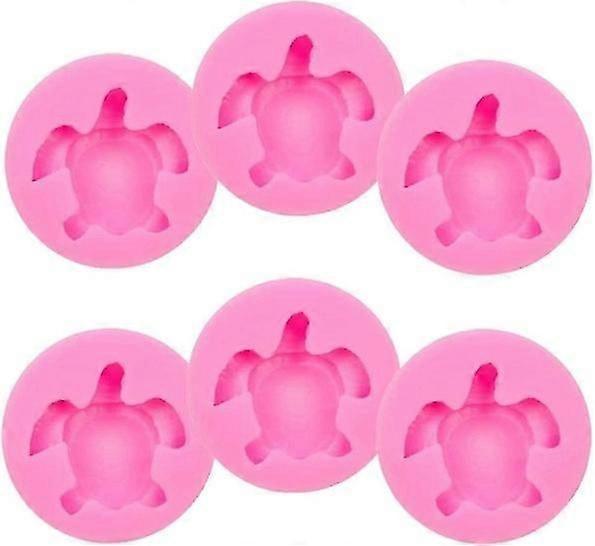 6 Pcs Silicone Molds For Making Turtle Shape Chocolate Turtle Shape Mold For Cake Baking