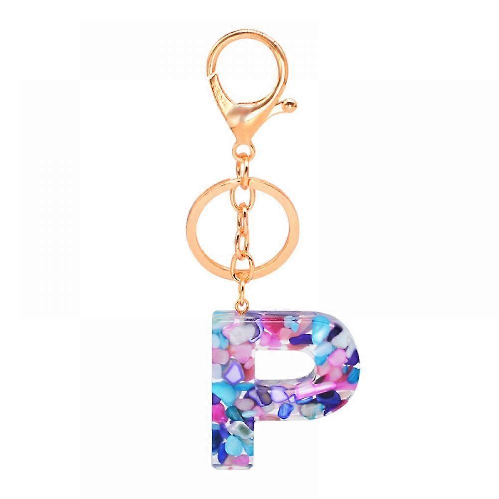 1PCS Keychain Multicolor Letter A - Z Initial Letter Resin Keychain , Accessories Cute Premium Bag Charm