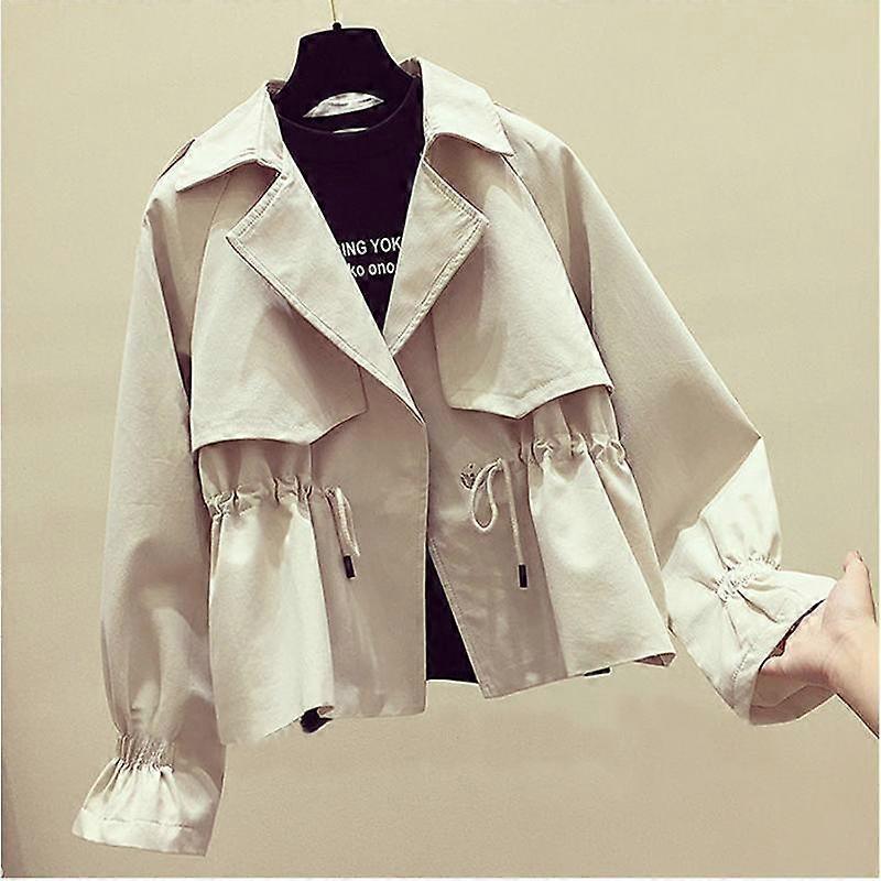 Short Windbreaker Female Spring and Autumn Thin Outerwear Korean Version of Loose All-match Casual Jacket