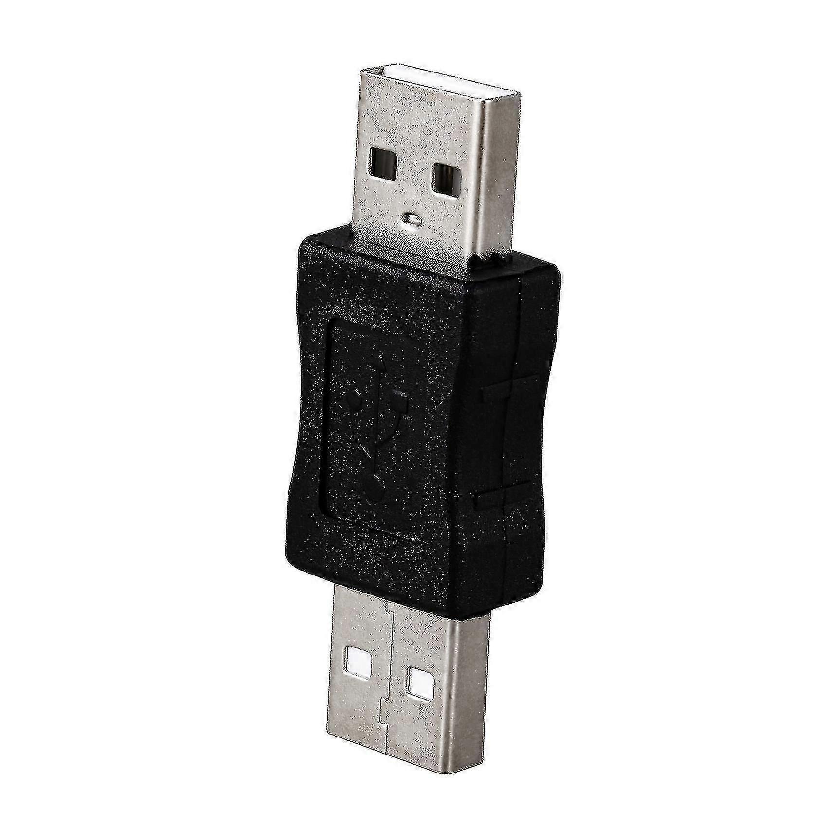 Sodial (r) USB A محول موصل ذكر إلى ذكر أسودية