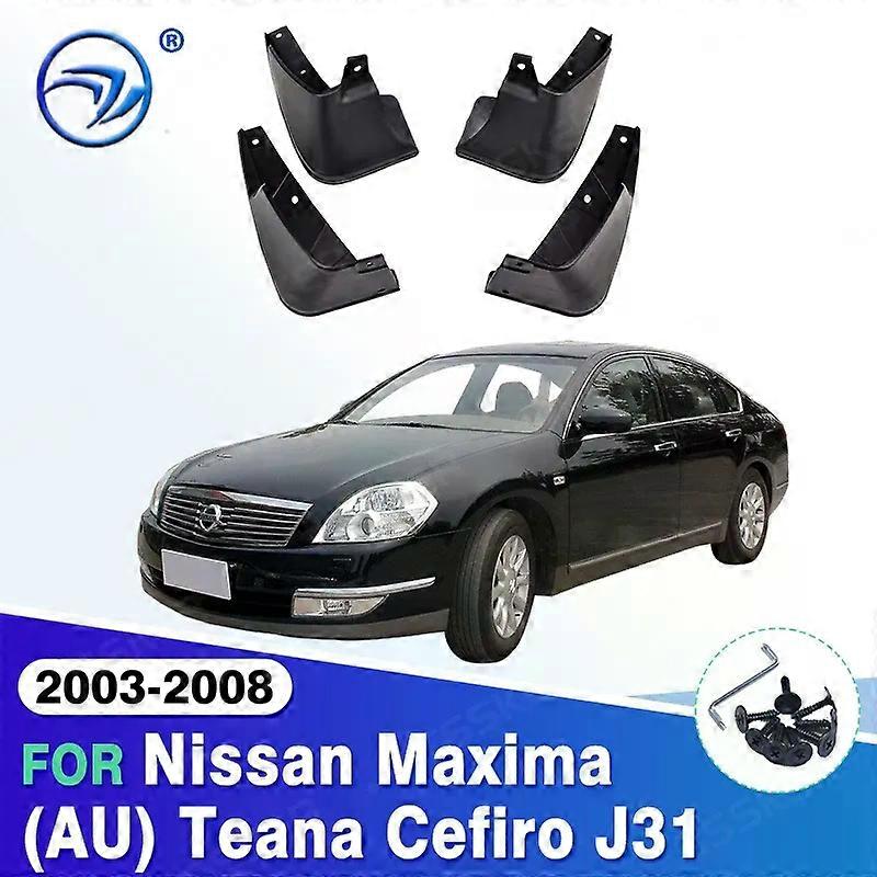 Exquisite Car Mud Flaps For Nissan Maxima (AU) Teana Cefiro J31 2003-2008 Splash Guards Mud Flap Mudguards Fender 2007 2006 2005 2004