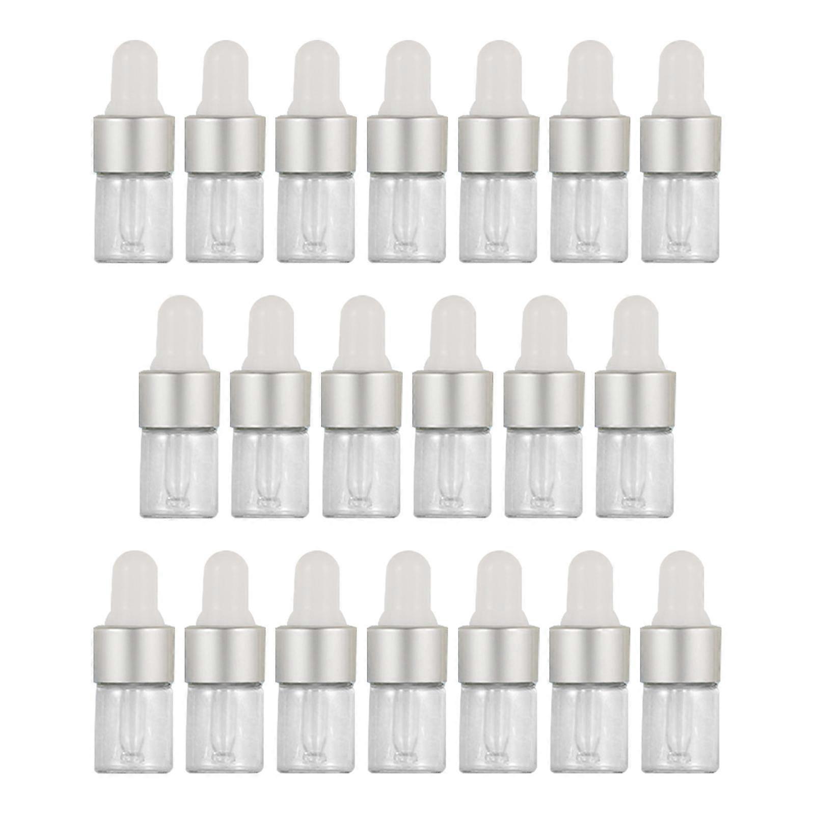 20 Pieces glass Dropper Bottles with Droppers for Liquids 1ml