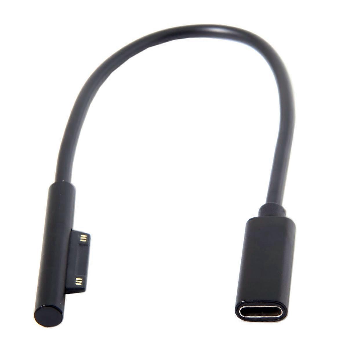 DC 15V Type-C USB-C Nabíjecí kabel Female to Surface Pro3 Pro4 Pro5 Pro6 Book Pro