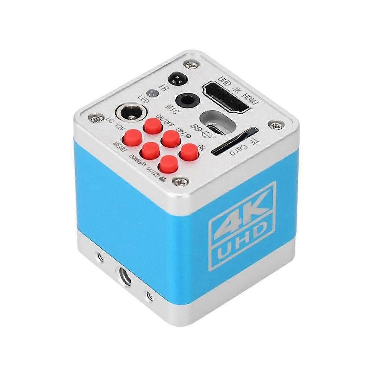 Microscope Electronic Camera -Compatible HD 4K Industrial Grade Camera Support Photo/Video USB Char