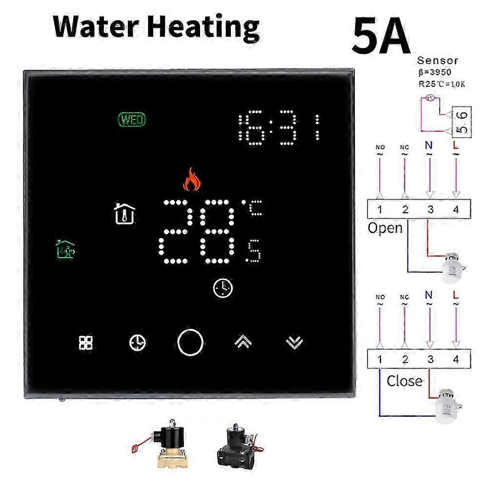 Yandex Alice Wifi Thermostat for Gas Boiler/Electric Floor Heating Water/ Home Temperature Controller Work with Alexa Google