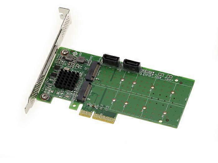 KALEA-INFORMATIQUE PCIe x4 Card 2x SSD M.2 (M2 SATA) + 2x SATA HDD Marvell 88SE9215
