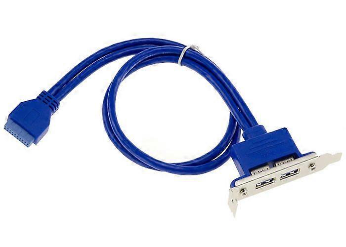 KALEA-INFORMATIQUE Low Profile USB 3.0 5G 2 Ports Type A Internal Motherboard Port 19