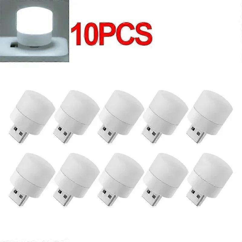 Led Mini Usb Night Lights Usb Plug Charging Night Lamps Warm White Eye Protection Book Reading Light Pc Mobile Power Wall Lamp