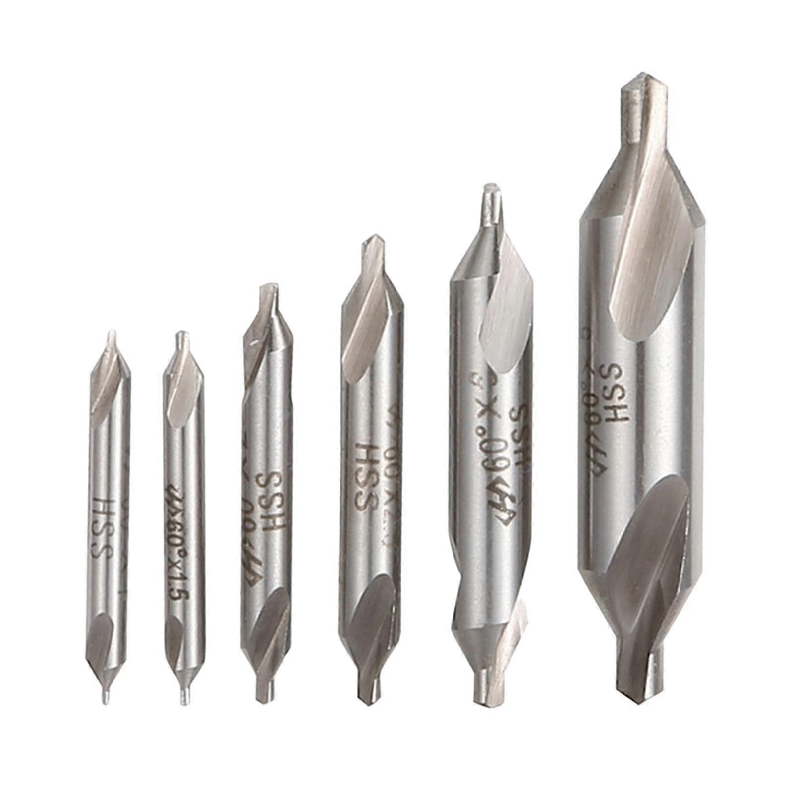 6 Pieces HSS Drill Bit Lathe Metalworking Drill Bit for Wood