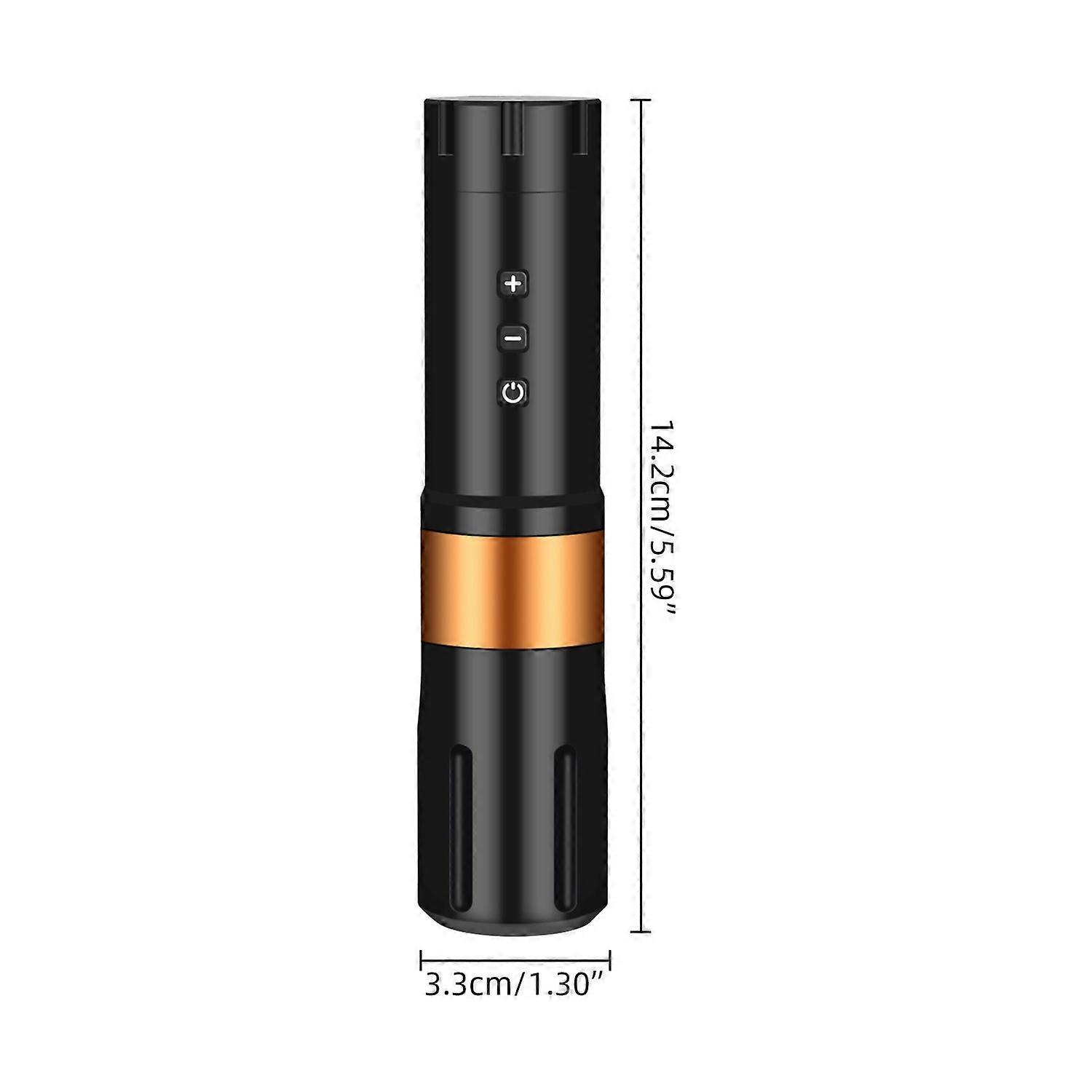 Cyclone Aluminum Adjustable Cordless Power Long Pen Pen Motor Machine Rotary Body Art Pen with USB C