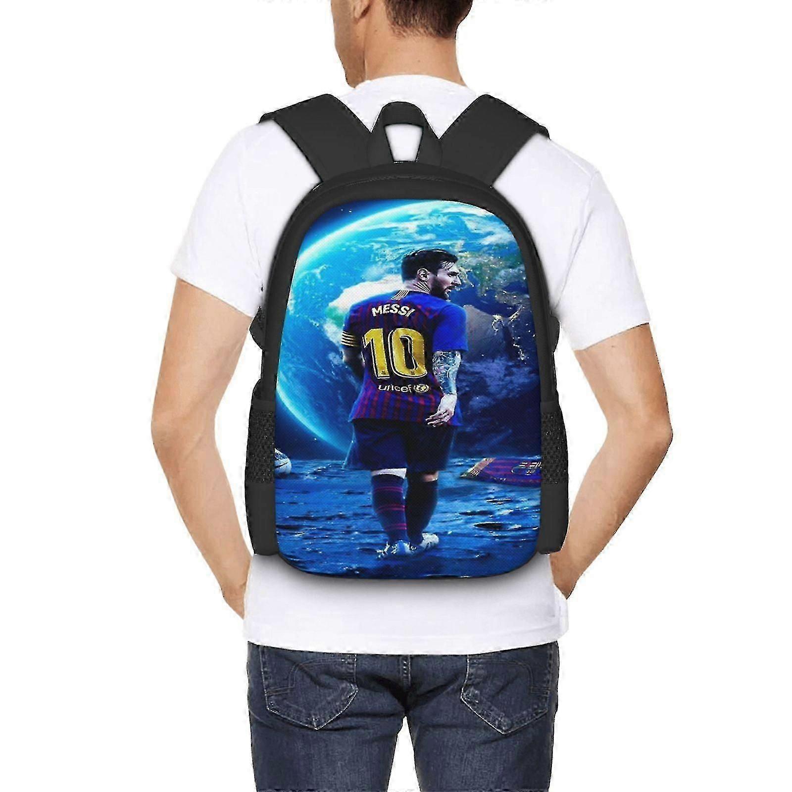 b1950 Soccer Star Lionel Messi Plecak Torba na laptopa o dużej pojemności Lekkie regulowane paski Casual Duża pojemność ji1950