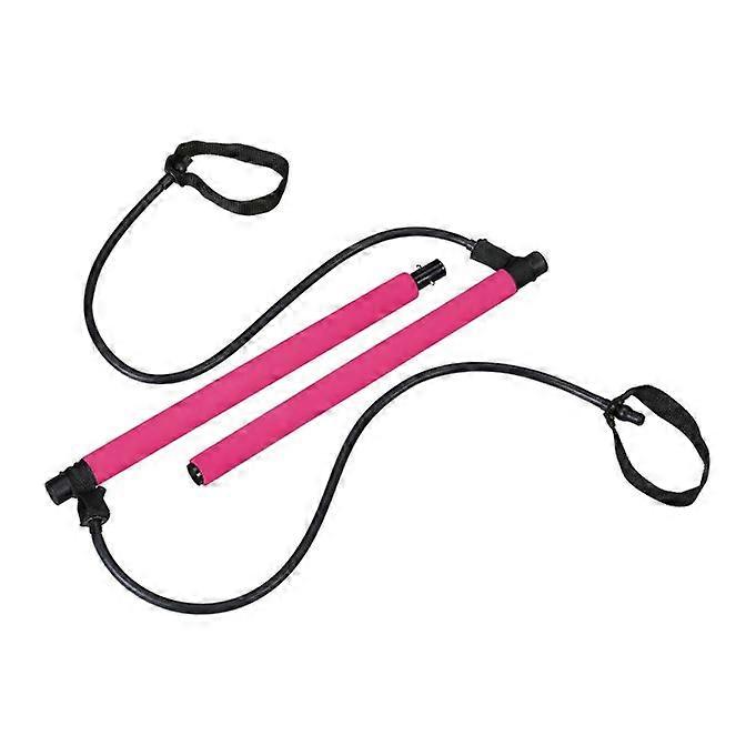 Pilates bar with resistance bands