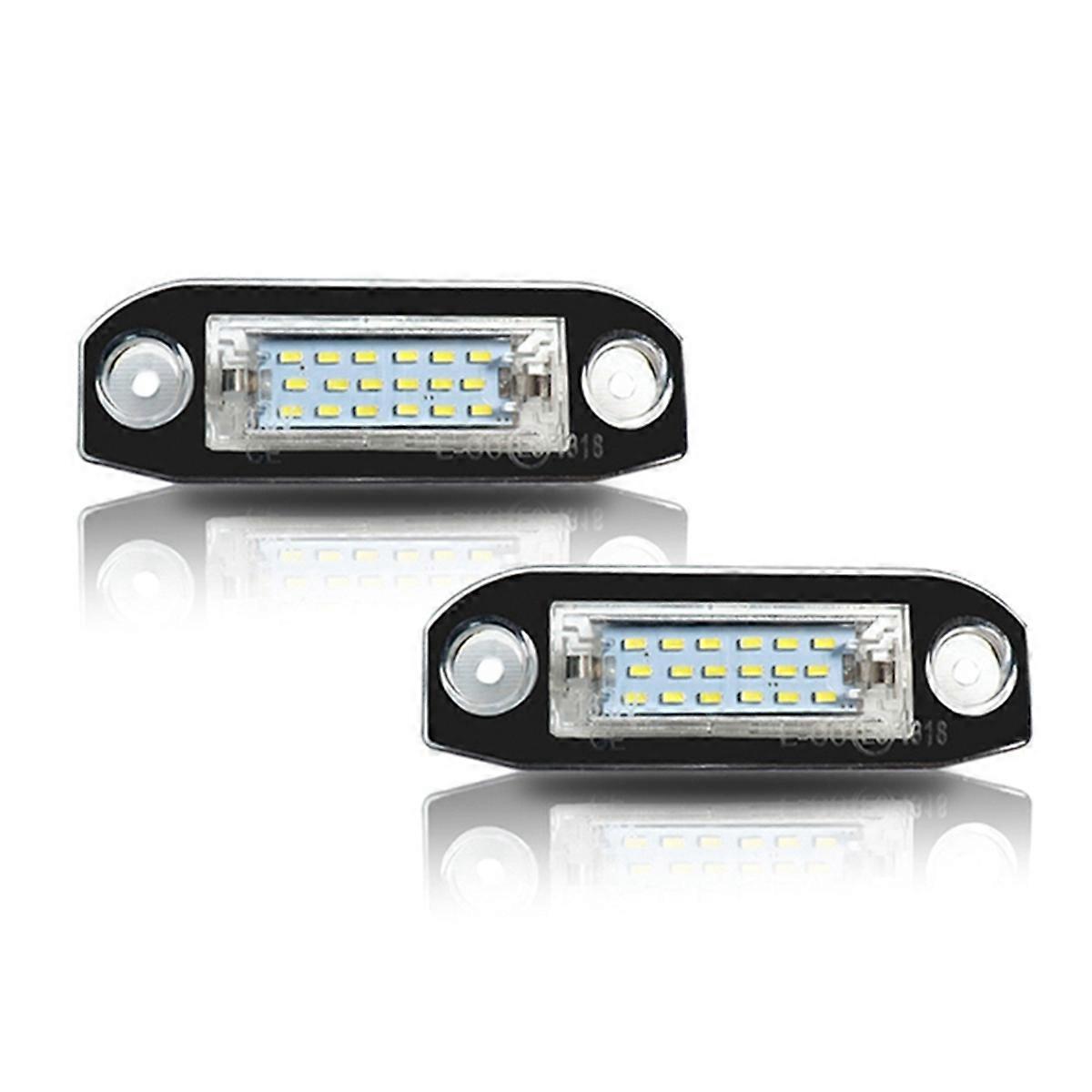 2pcs White LED Light Error Free Number License Plate Lights for S80 XC90 S40 XC60 S60 C70 V50 XC70 V