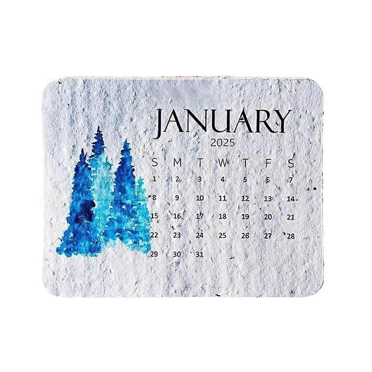 2025 Paper Calendar Plantable Week Month Date Display Calendar