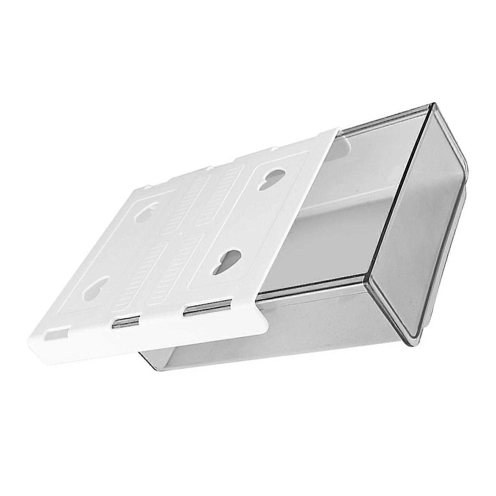 Under Desk Drawer Self Adhesive Space Saving Under Desk Organizer Box for Office Stationery Document Gray 