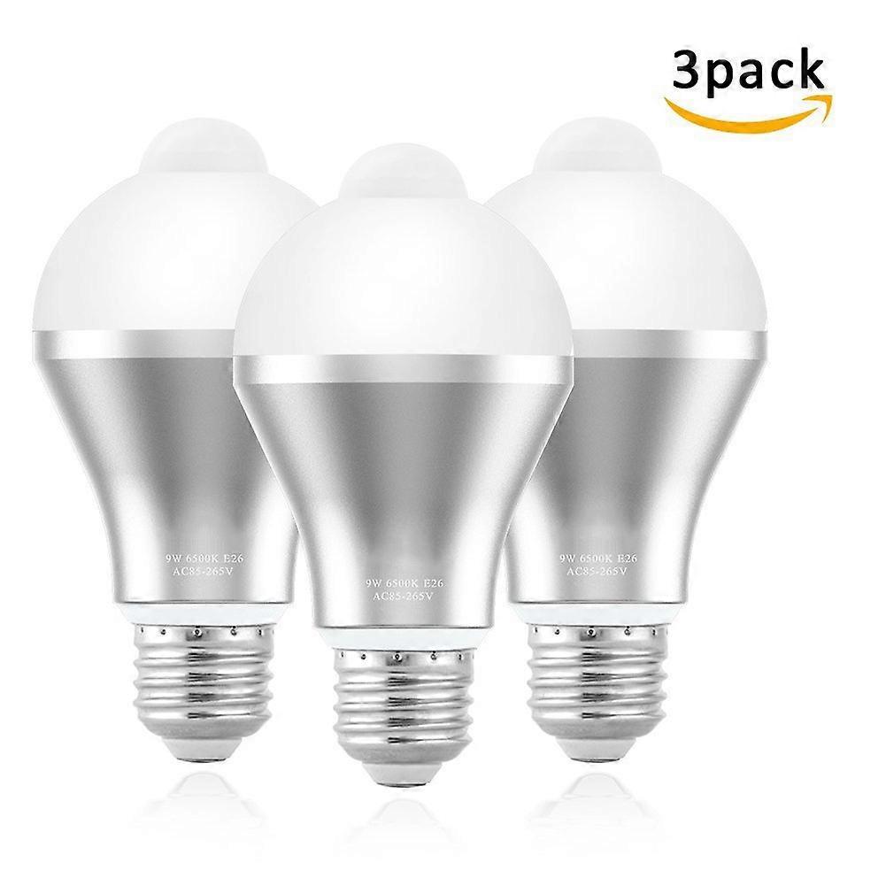 Motion Sensor Light Bulb 9W Smart PIR LED Bulbs Auto On/Off Security Lights Outdoor/Indoo