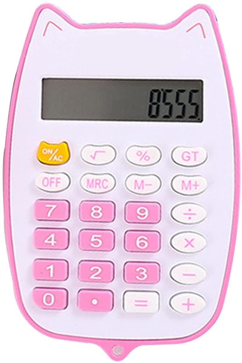 Fong Portable Calculator Cute Cat Mini Student Portable Computer Small Calculator Calculators For Students Calculator