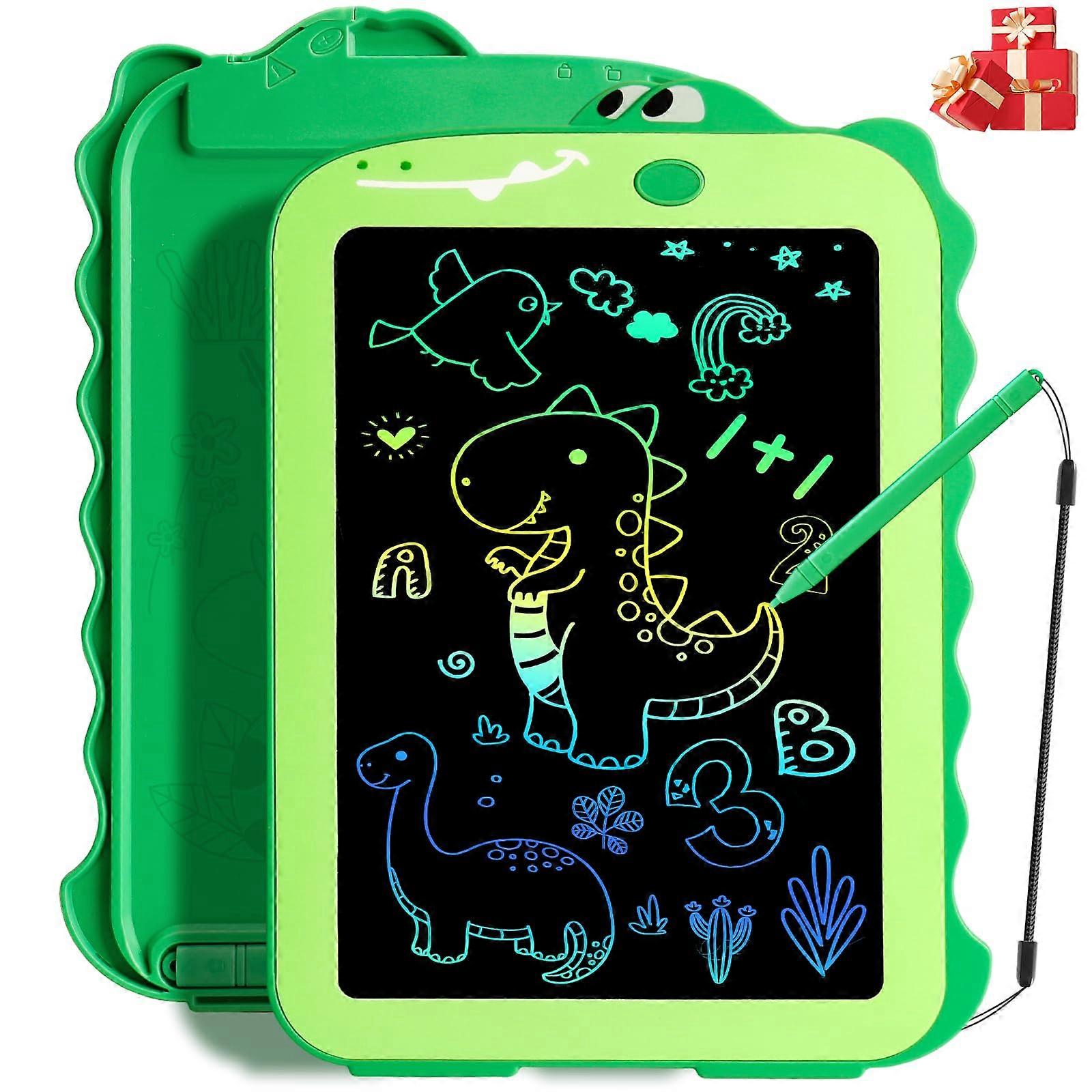 LCD Writing Tablet for Kids 8.5 Inch, Colorful Drawing Board for Toddlers, Educational Doodle Pad for Ages 2-8, Dinosaur Theme