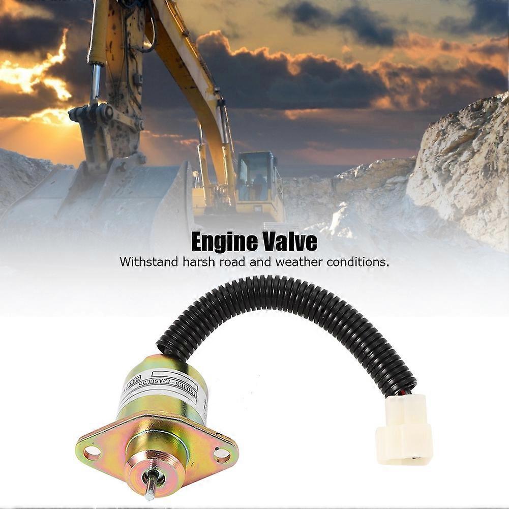 Engine Stop Sole Valve 1503ES-12A5UC5S Steel Shell 24V DC for Kubota 05 Series