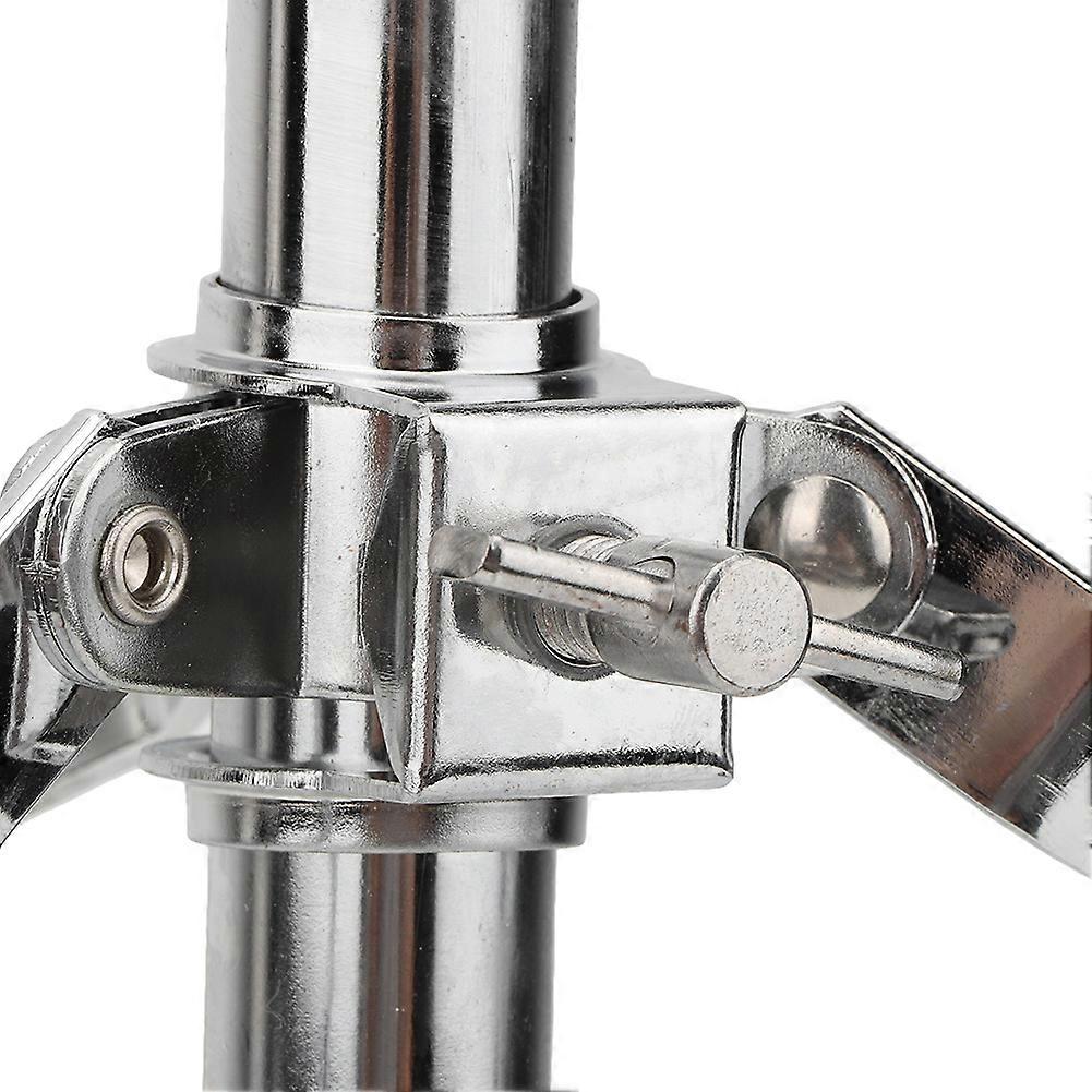 Adjustable Portable Tripod Drum Stand Holder Metal Silver 45-70cm