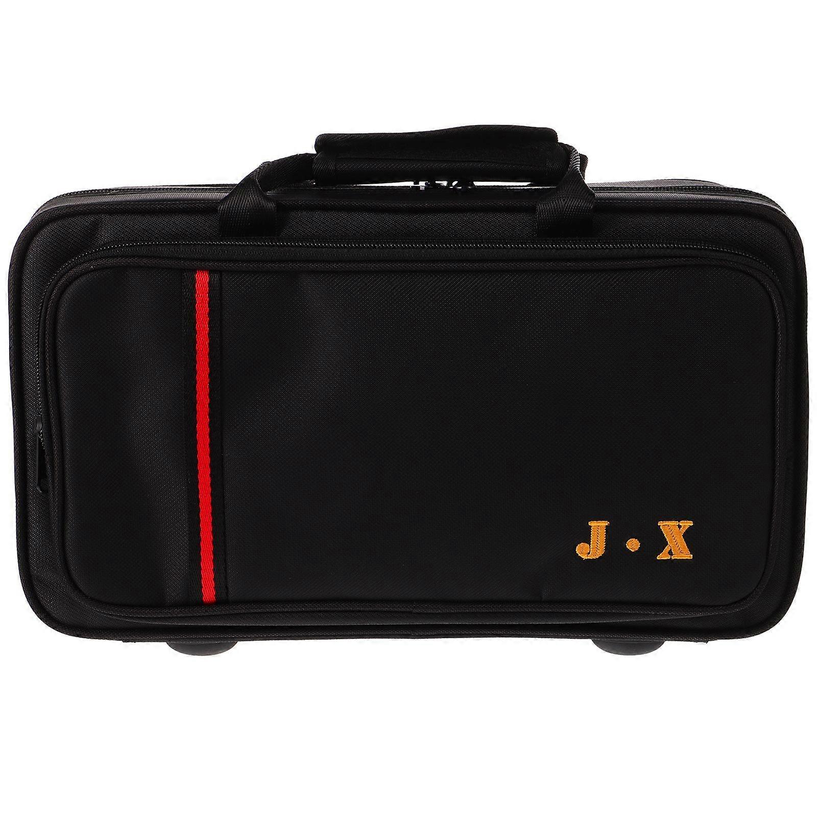 Clarinet Container Black Tube Square Box Portable Tube Storage Bag Instrument Pouch