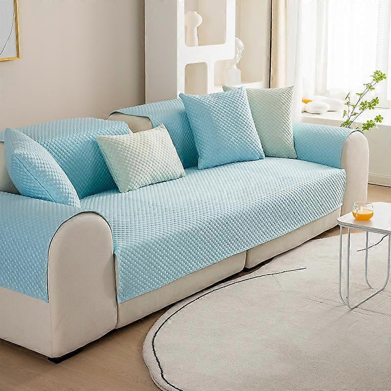 Summer Technology Fabric Cool Sofa Cover Light Color Non-Slip Modern Minimalist Sofa Back Towel Full Cover Dustproof Non-Fading
