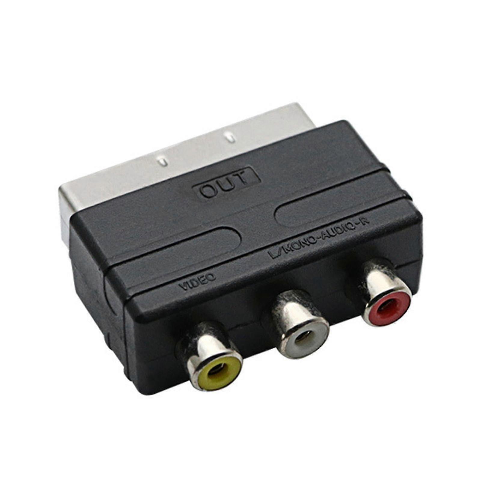 مركب Rca Phono محول محول AV TV الصوت للفيديو دي في دي مسجل التلفزيون قدم