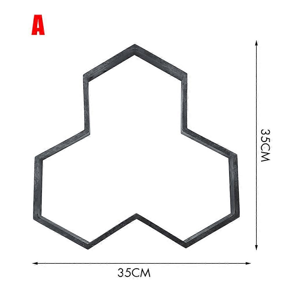 Garden DIY Plastic Path Maker Pavement Model Concrete Stepping Stone Cement