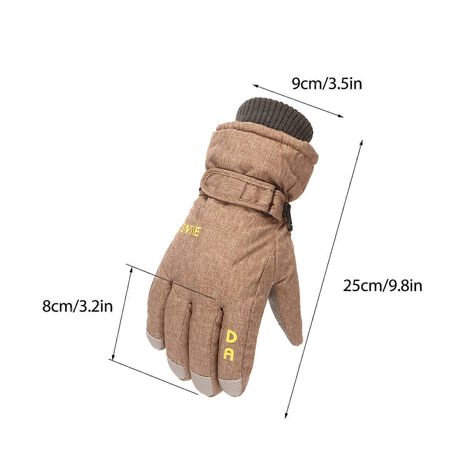 Barnas Varm Ski Vinter Vindtett Og Hansker Multisize Unisex Design