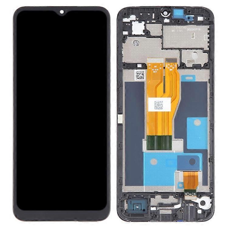 Compatible For Realme C33 Grade B LCD Screen and Digitizer Assembly + Frame Replace Part (without Logo)
