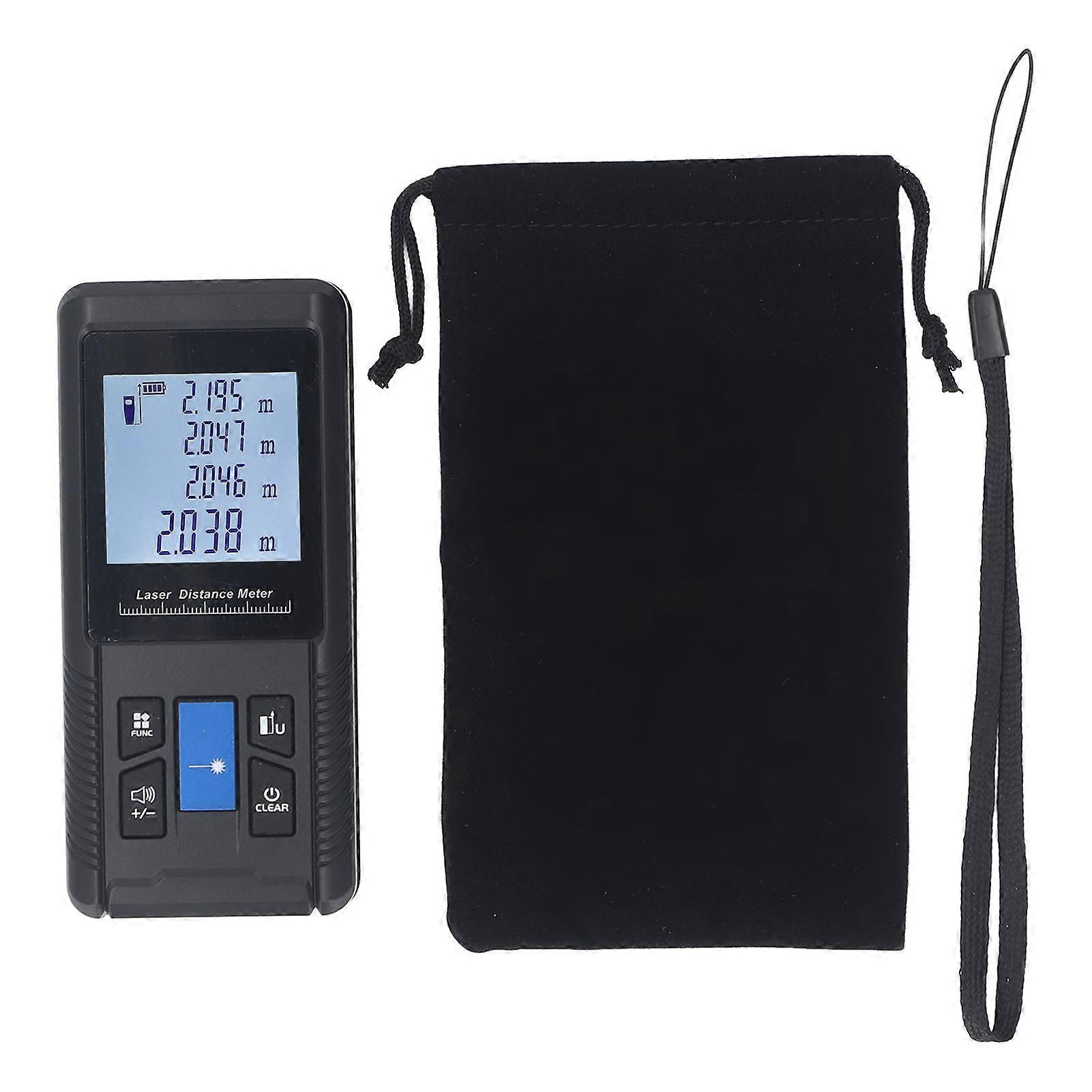 Handheld Meter 50m Range Area Volume Pythagorean Measurement IP54 Portable Digital Distance Measure