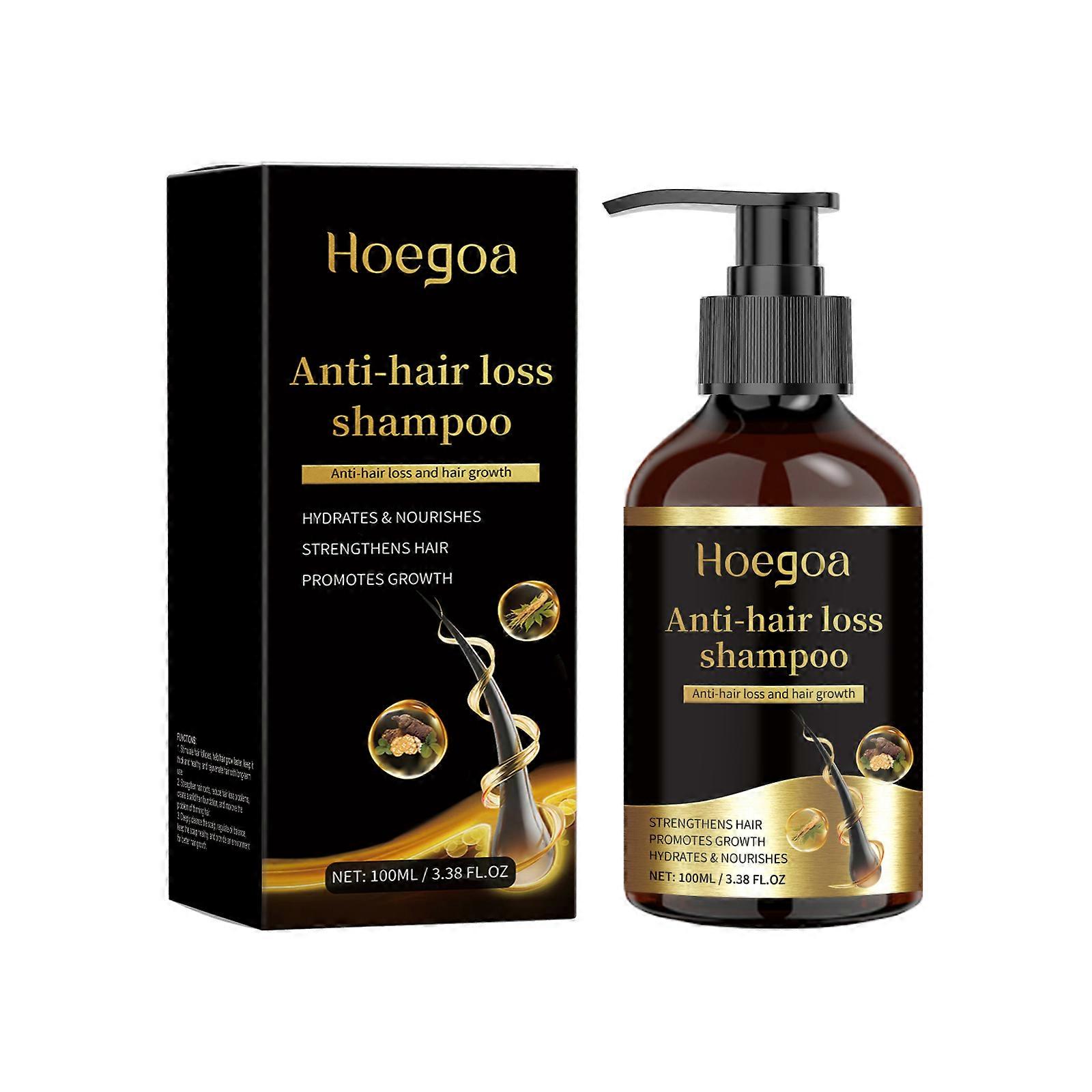 Le shampooing au ginseng Hoegoa nettoie le cuir chevelu, hydrate et lisse les cheveux, améliore la qualité des cheveux et le shampooing au ginseng