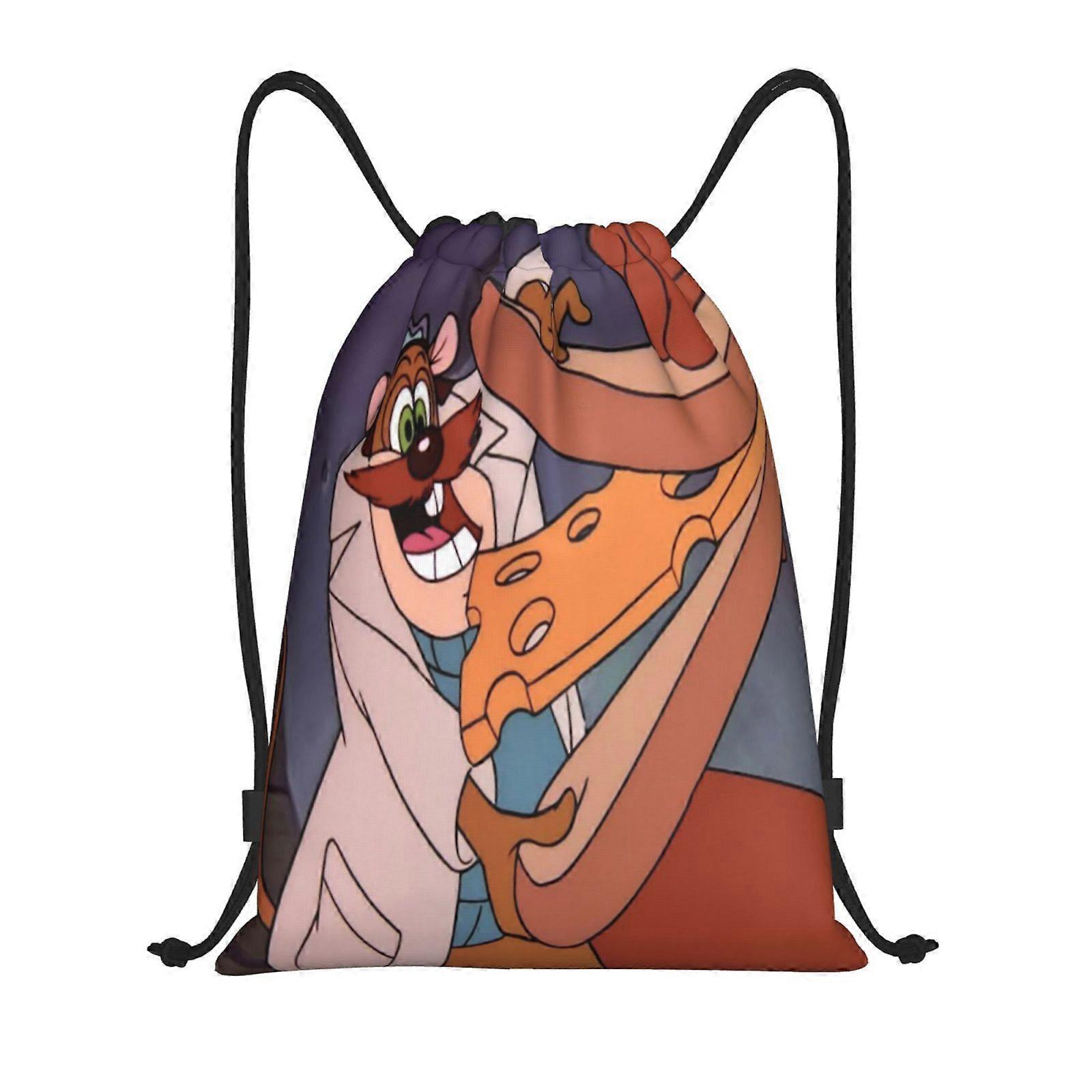 p36 Chip 'n Dale Rescue Rangers Canvas double shoulder backpack a neat choice for day trips and errands g36