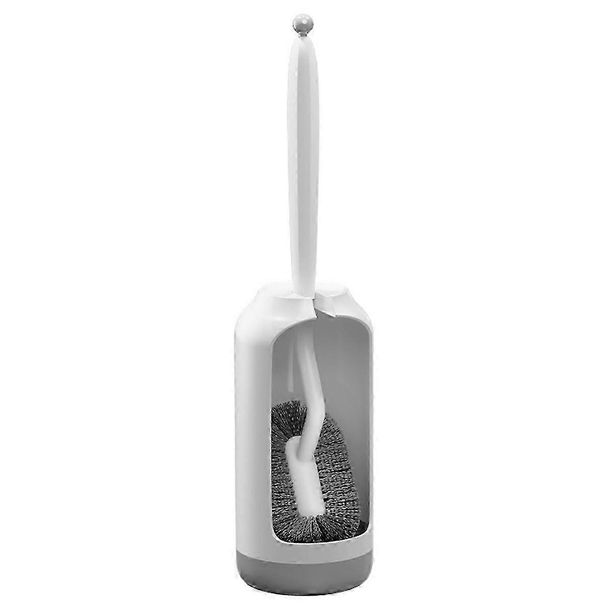 Toilet Brush Holder Set, Curved Design for Deep Cleaning