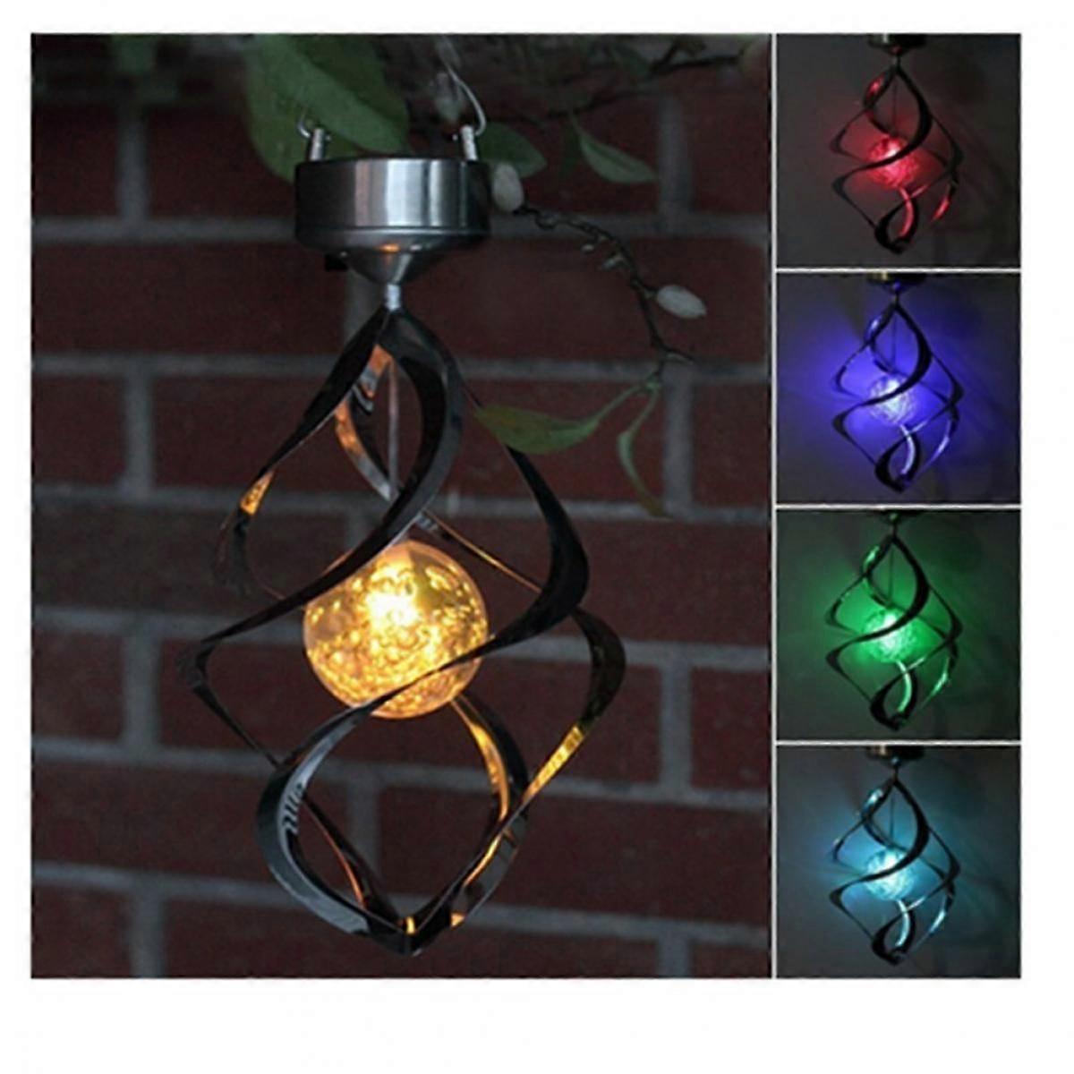 Solar Powered Colour Changing LED Hanging Wind