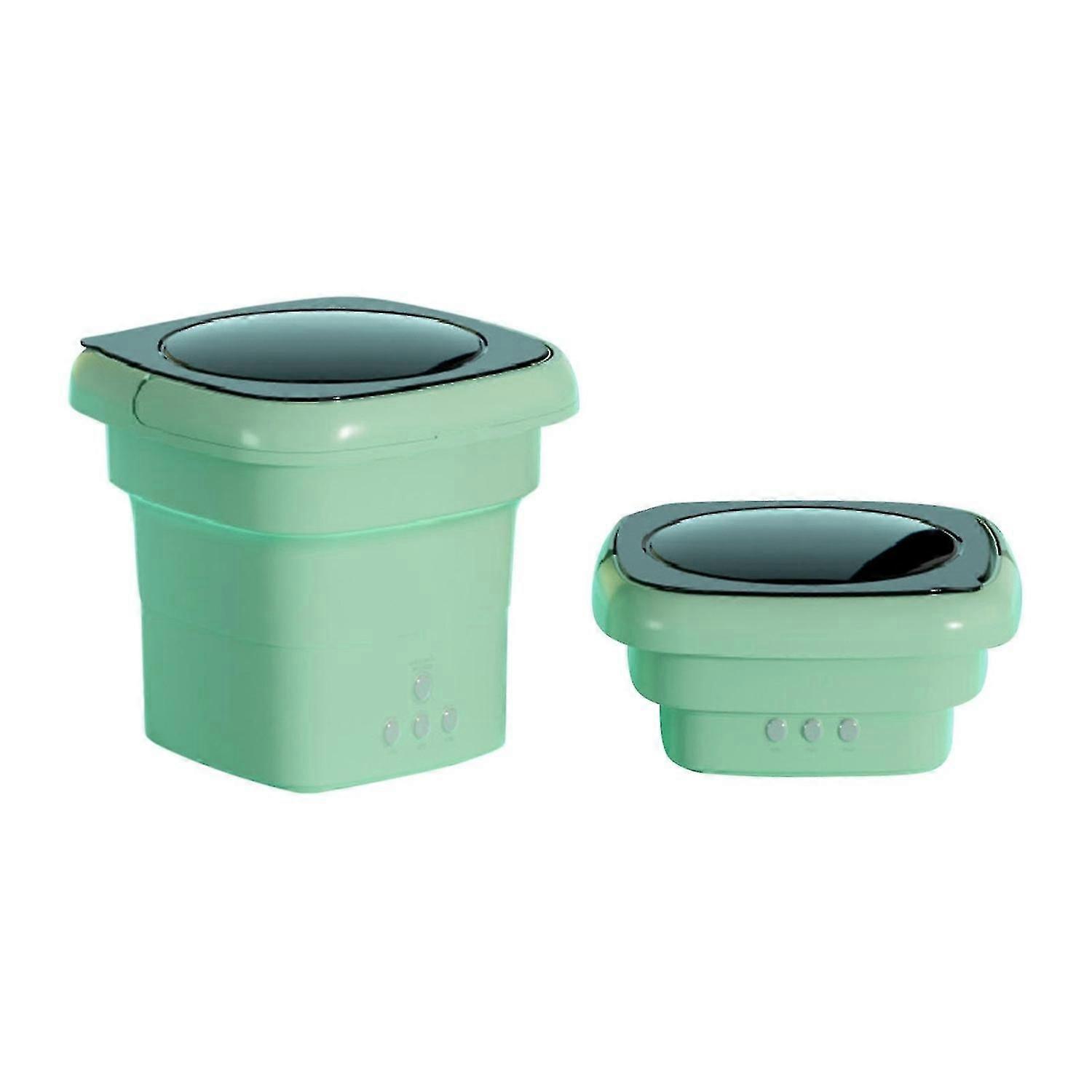 Mini Washing Machine Foldable Bucket Type Laundry Clothes Washer Cleaner Travel