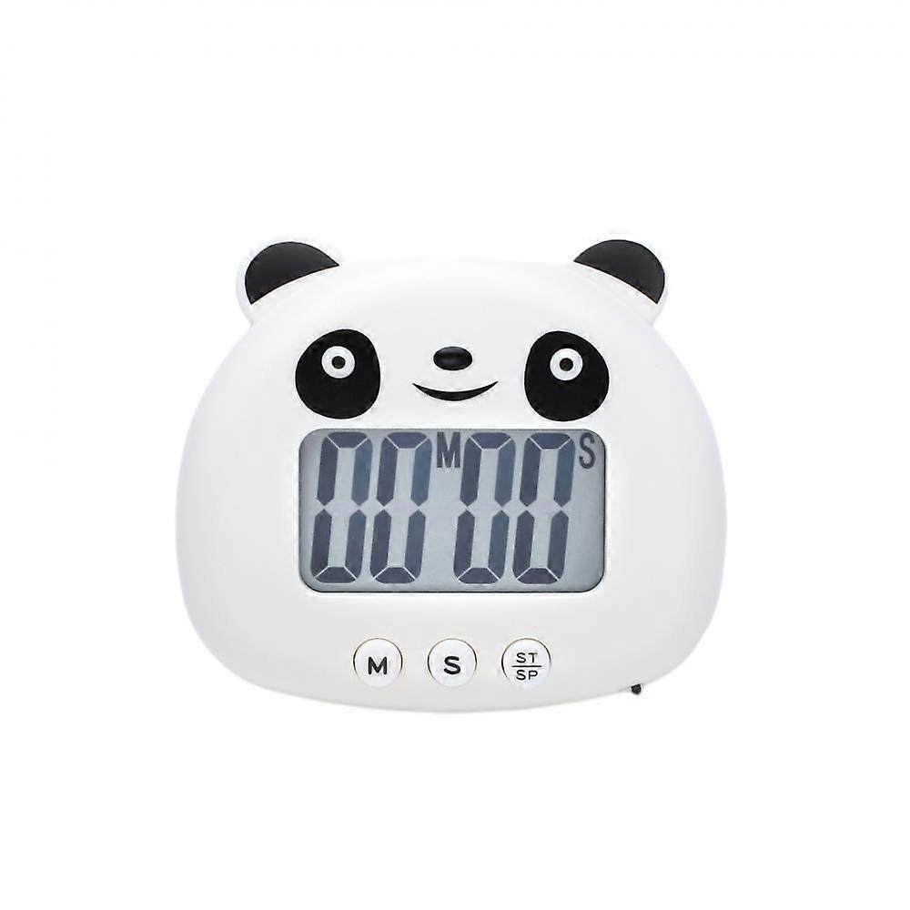 Cute Cartoon Animal Countdown Timer, Lcd Large Screen Visual Digital Cooking Learning Timepr(Panda)