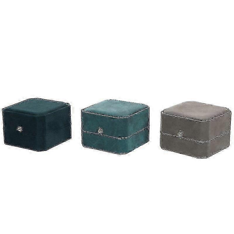 3pcs Octagonaljewelry Boxes Lovely Ring Earring Packaging Cases (couplerings)