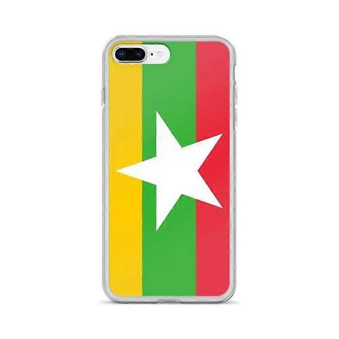 iPhone Case - Multicolor - Myanmar Flag - Flexible - Slim and Lightweight Design - Maximum Protection
