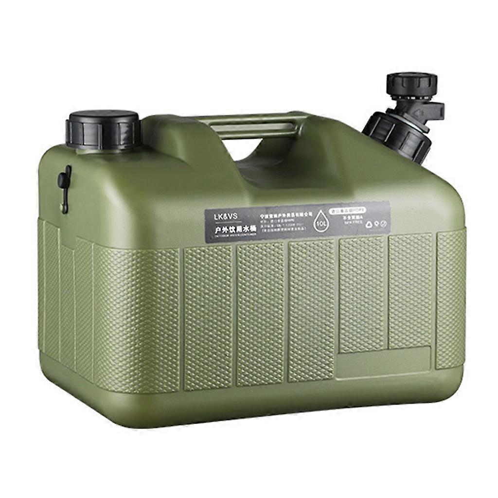 Secchio d'acqua da campeggio per escursionismo all'aperto da 10 litri Acqua di guida per auto portatile per contenitore cisterna Contenitore d'acqua da campeggio di grosso calibro da 9 cm con rubinetto