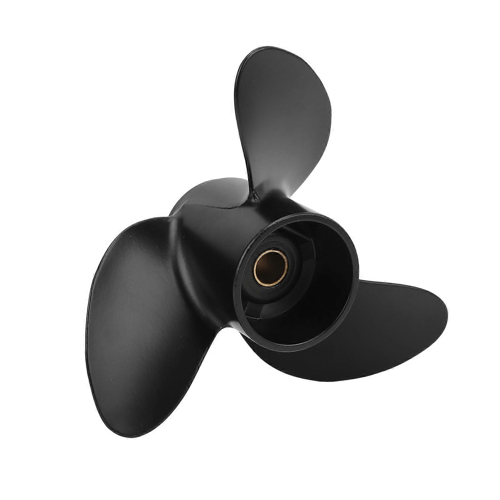 Marine Outboard Propeller 3 Blades 7.8x8in 12 Tooth RH Rotation Replacement for TOHATSU 4‑6HP MFS4 4 Stroke Engine