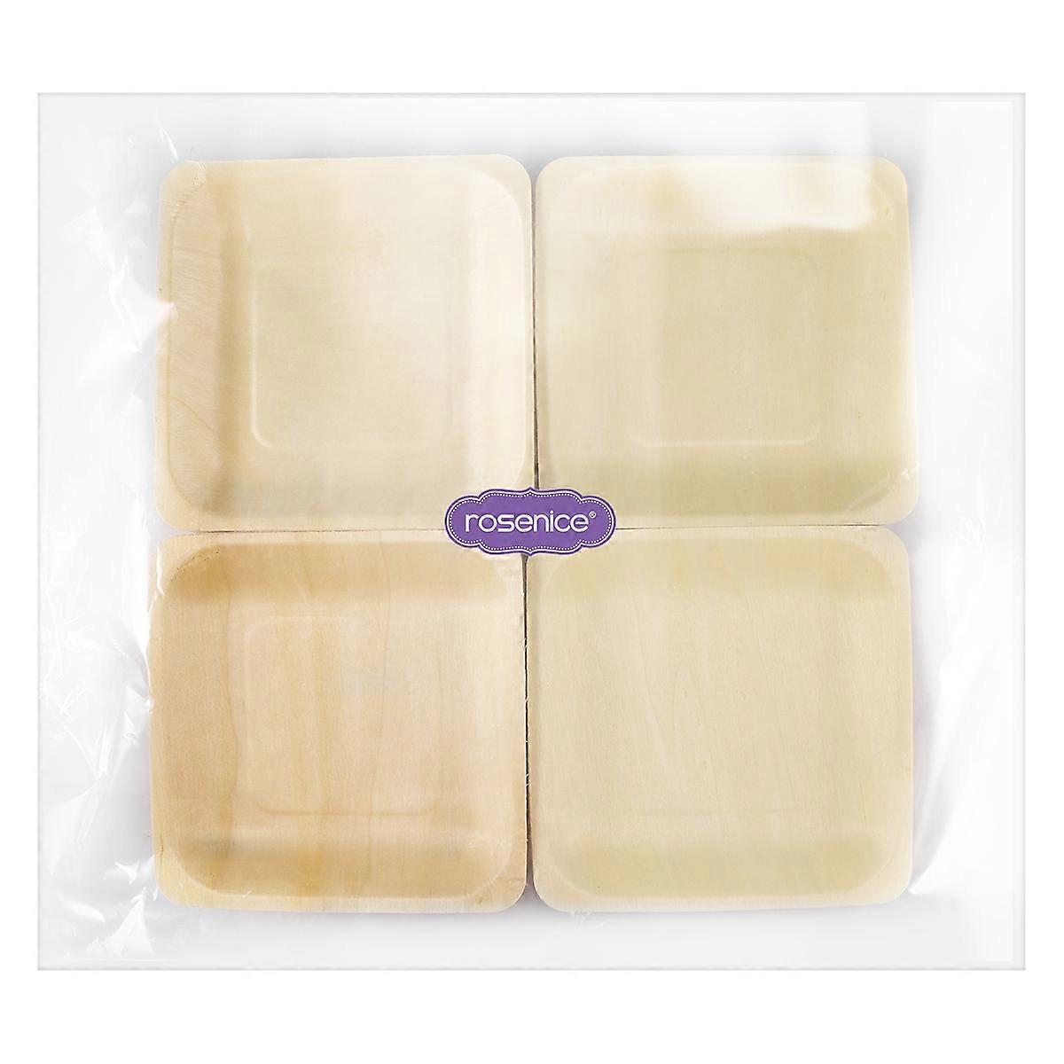 Natural Disposable Plates for Dining, Lightweight and Sturdy Construction