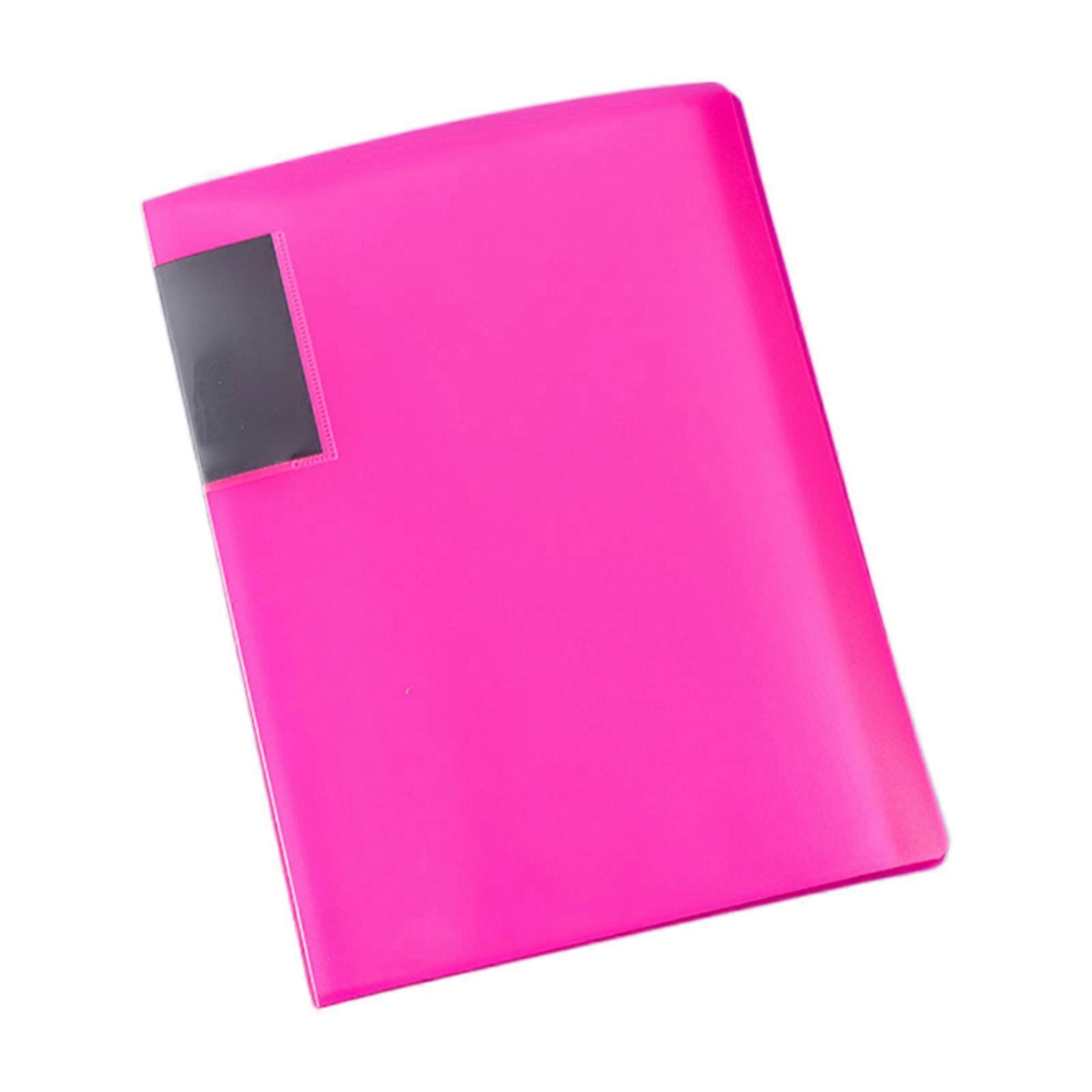 Letter Size Display Book Display Folder with Plastic Sleeves Presentation Folder Project Folder File Document Folder  rose red