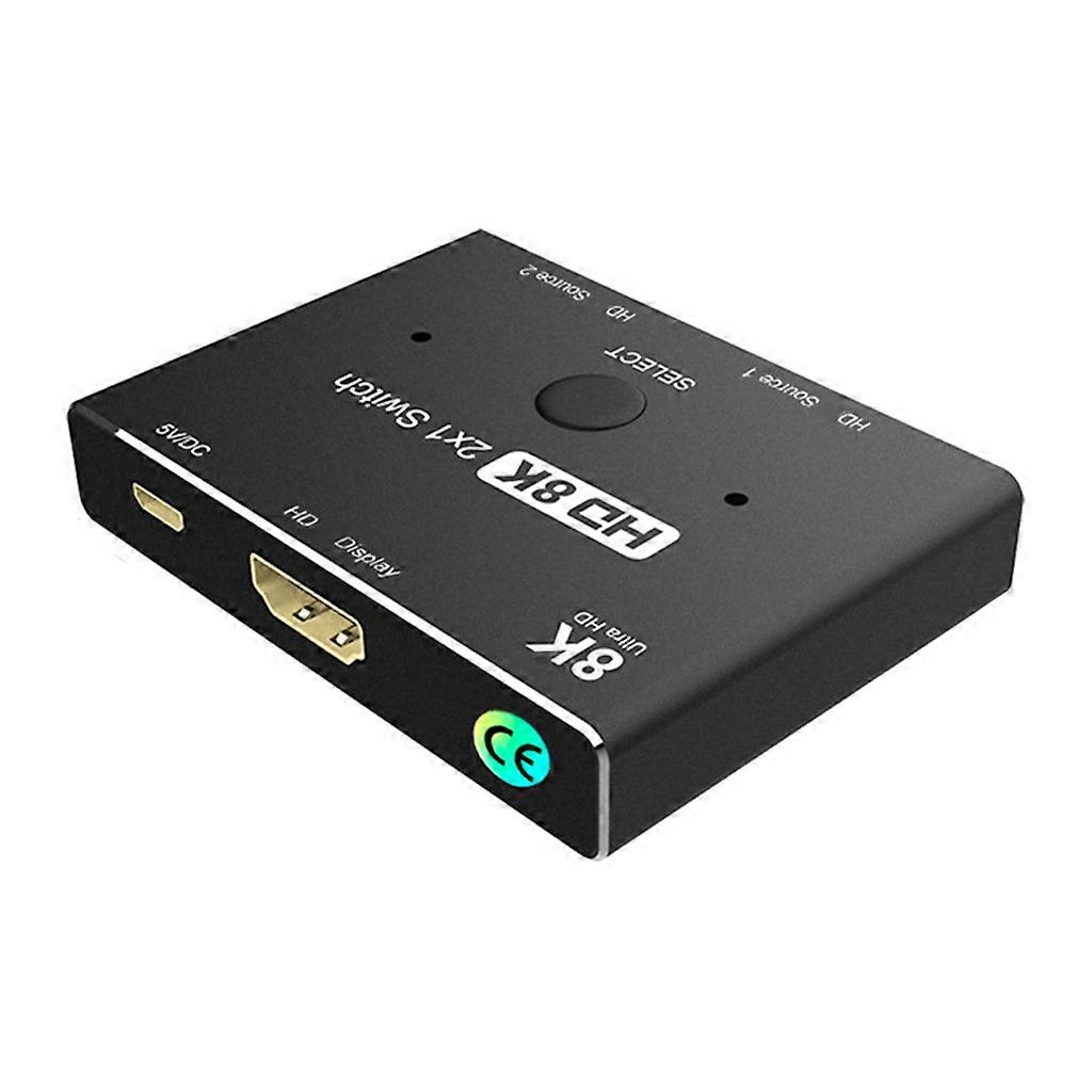 HDMI2.1-kompatibler 8k-Switcher 2X1 Two-in-One-Out-Switch High-Definition-Konverter 8k 4K 3D für TV-Monitore KVM-Switch