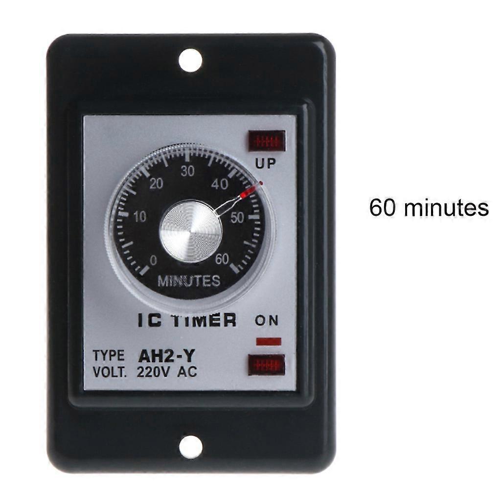 Durable Power On Delay Timer High Accuracy Time Relay Device AC 220V AH2-Y 1/3/5/10/30/60 Seconds 3/6/10/30/60 Minutes