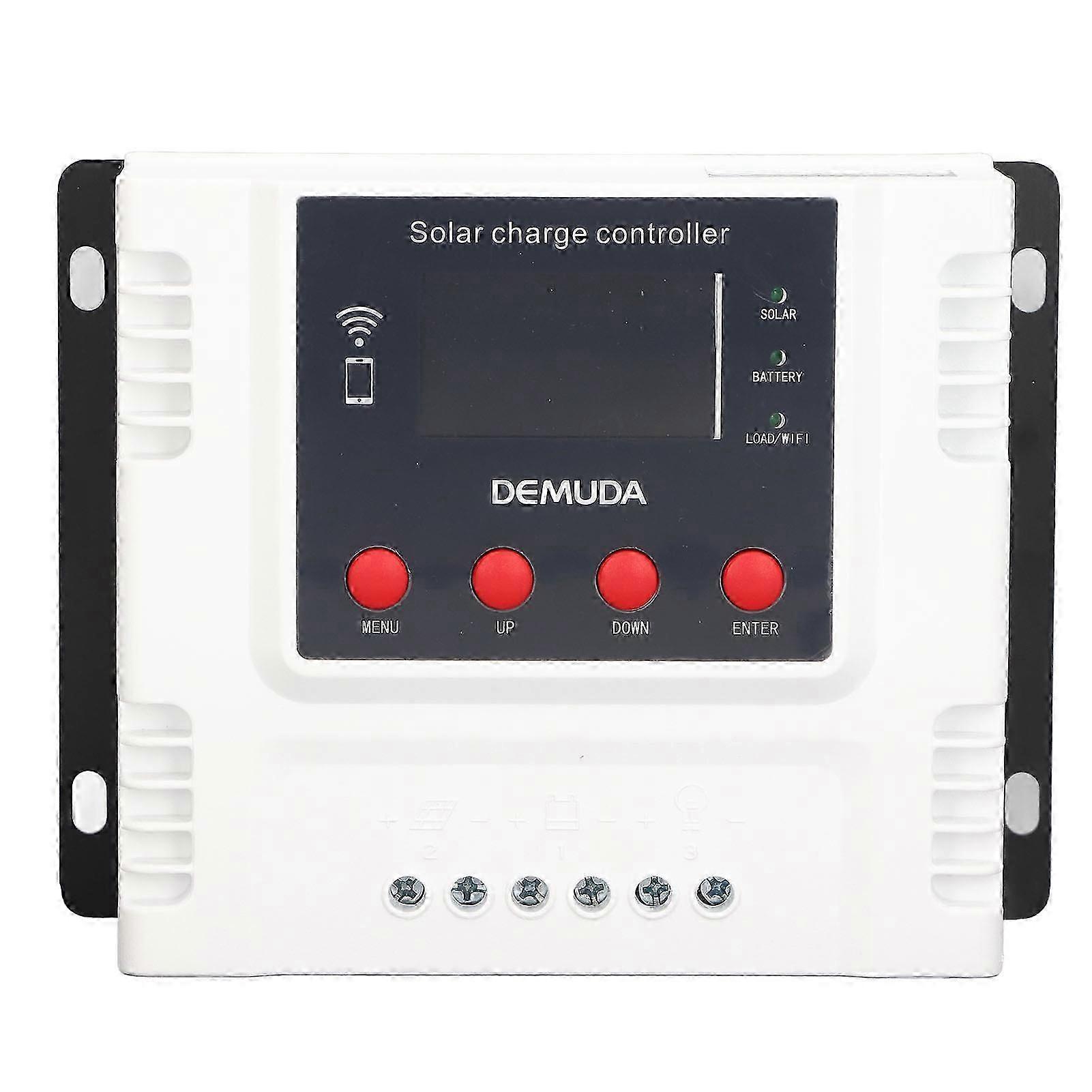 PV Power Controller Digital 12V 24V 48V Automatically Identify Solar Photovoltaic Power Generation Regulator(30A(12V<80ma 24V<45ma 48V<30ma)