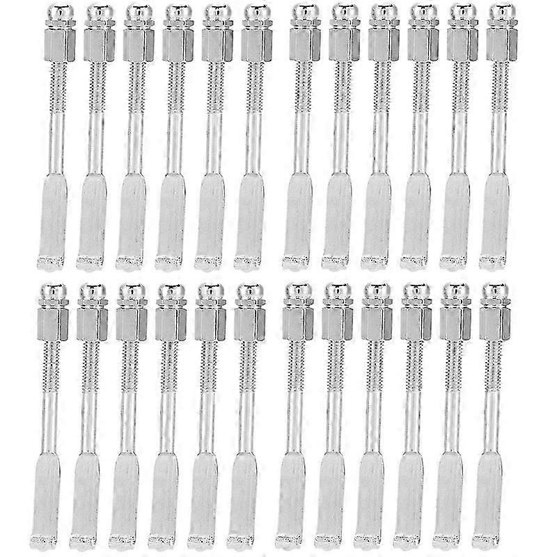24 Pcs Standard Banjo Hooks,Adjustable Banjo Hooks Banjo Hook Holder Banjo Flat Hooks Parts Accesso