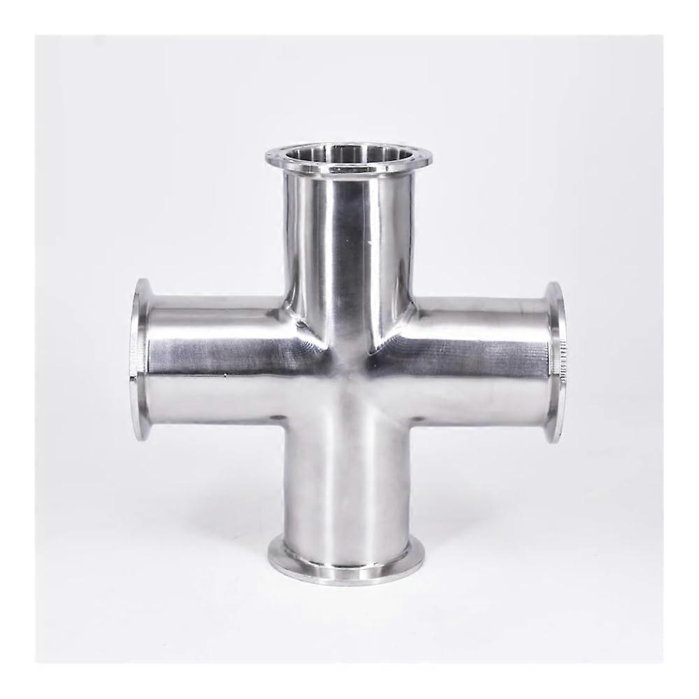 51mm Pipe OD x 2' Tri Clamp Cross 4 Ways Splitter SUS 304 Stainless Fitting Homebrew