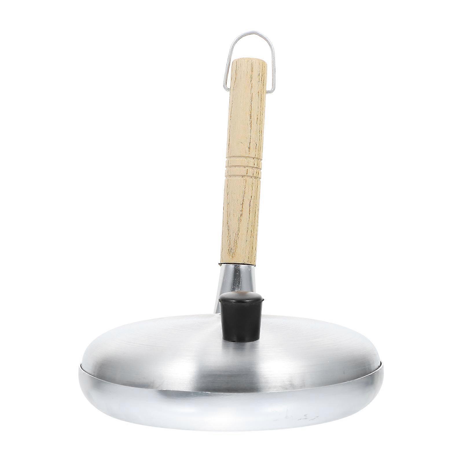 1 pc Non stick Aluminum Frying Pan with Lid for Household Use Silver